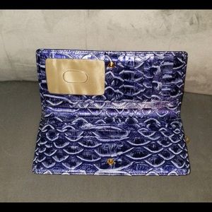 Brahmin purple/blue wallet